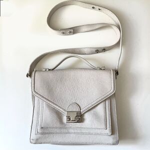Loeffler Randall Rider Lizard Embossed Leather Satchel